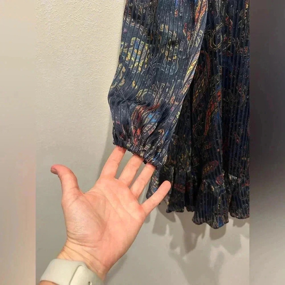 MAJE Riley Ruffled Paisley-Print Mini Dress / Size 2 / - Picture 6 of 13